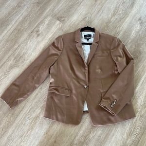 J Crew Tan Fully Lined Jacket Size 18